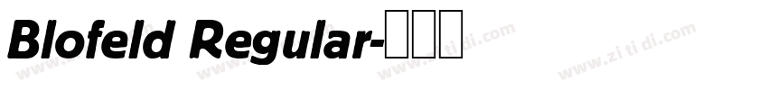 Blofeld Regular字体转换